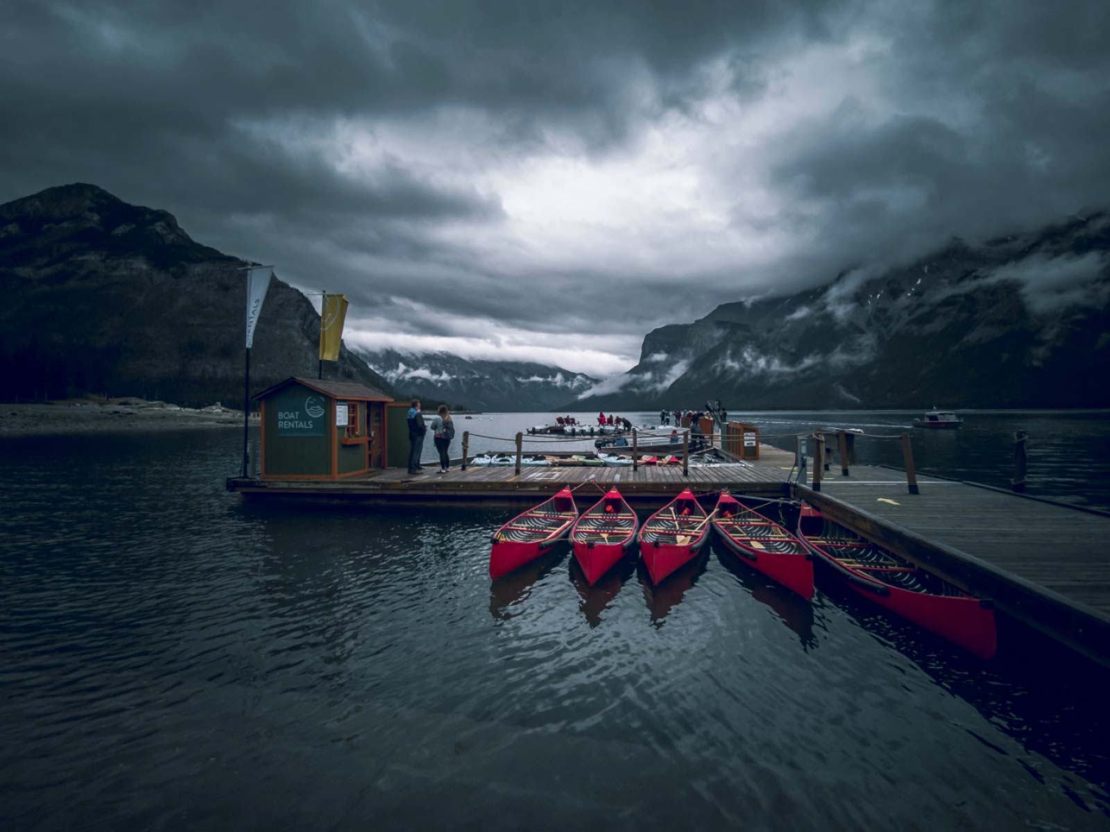 places to visit in alberta - lake minnewanka