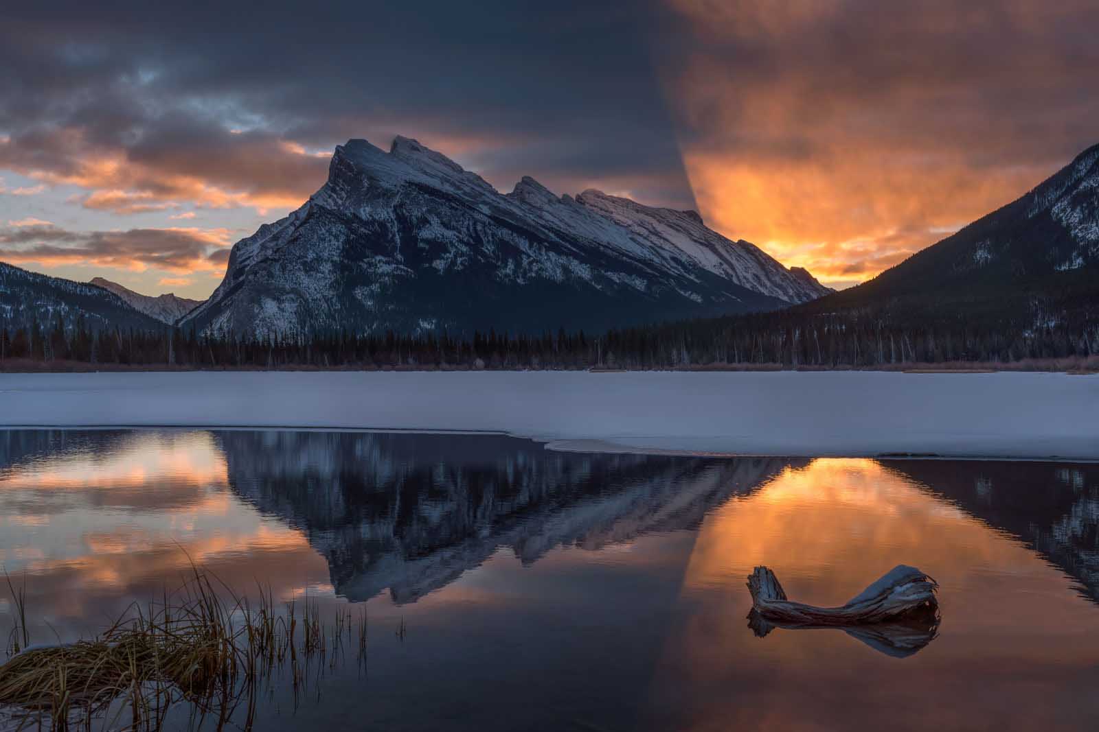 places to visit in alberta vermillion lakes