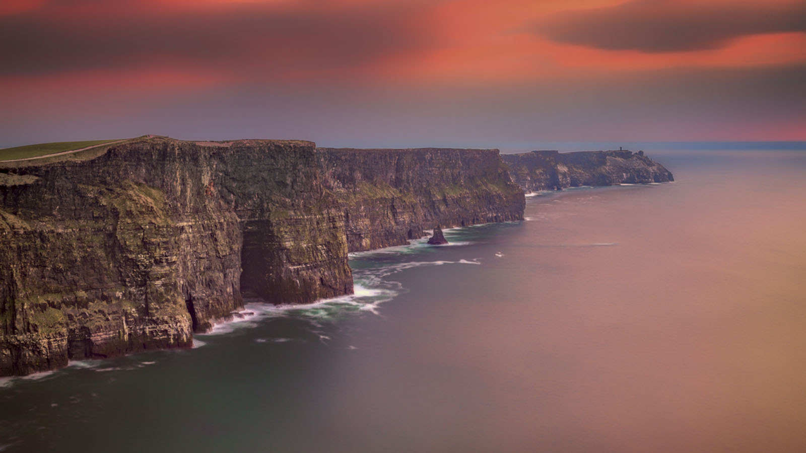 cliffs of moher ireland sunset