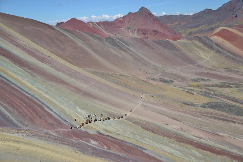 View point of Rainbow Mountain