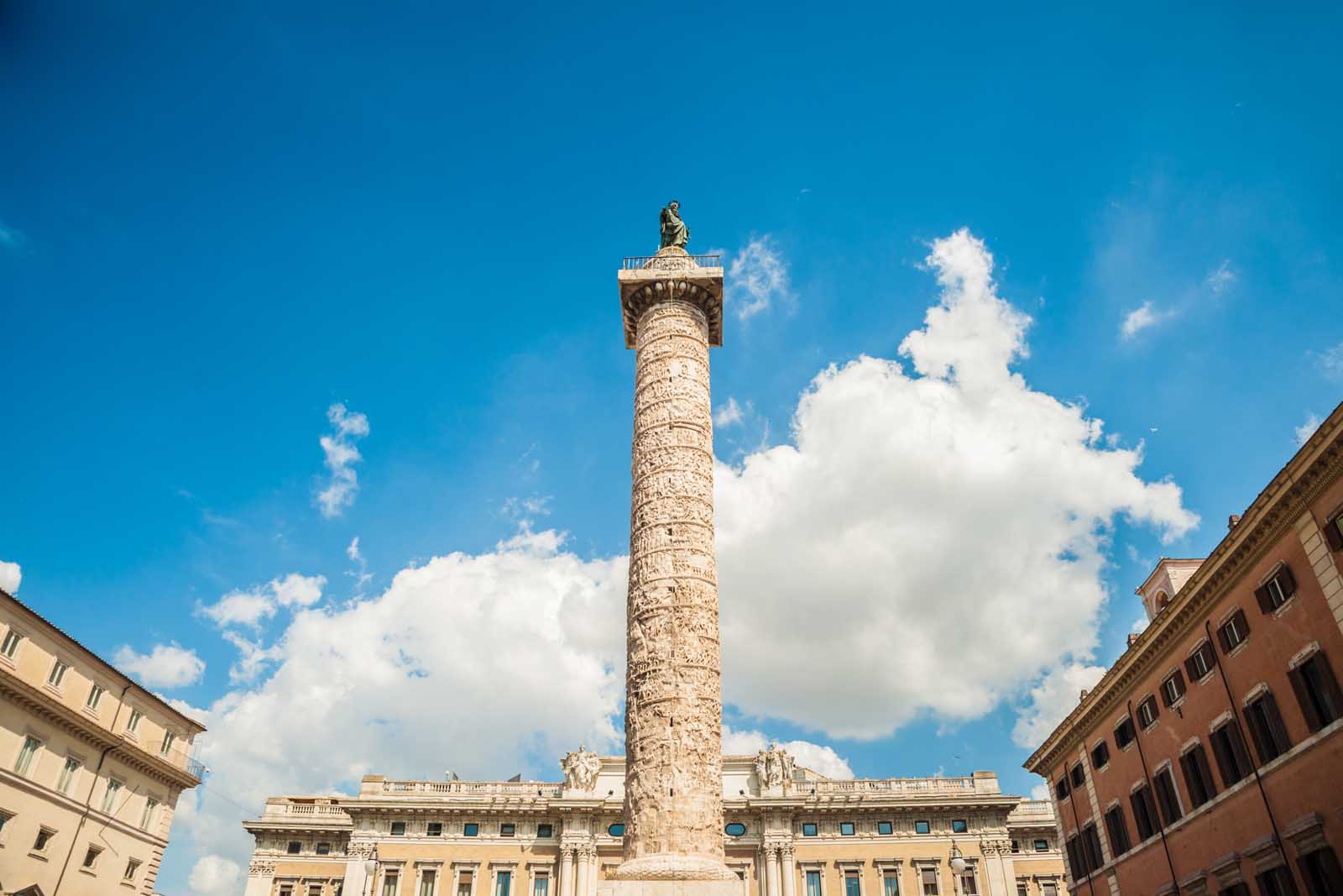 rome monuments column of marcus aurelius