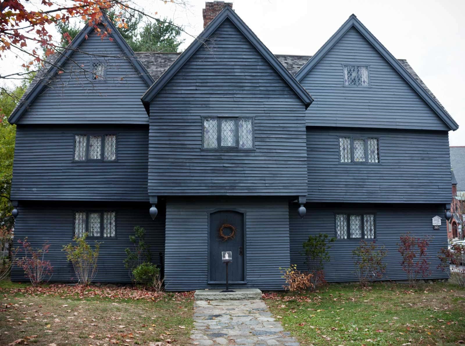 The Salem Witch house in Salem Massachusetts in October