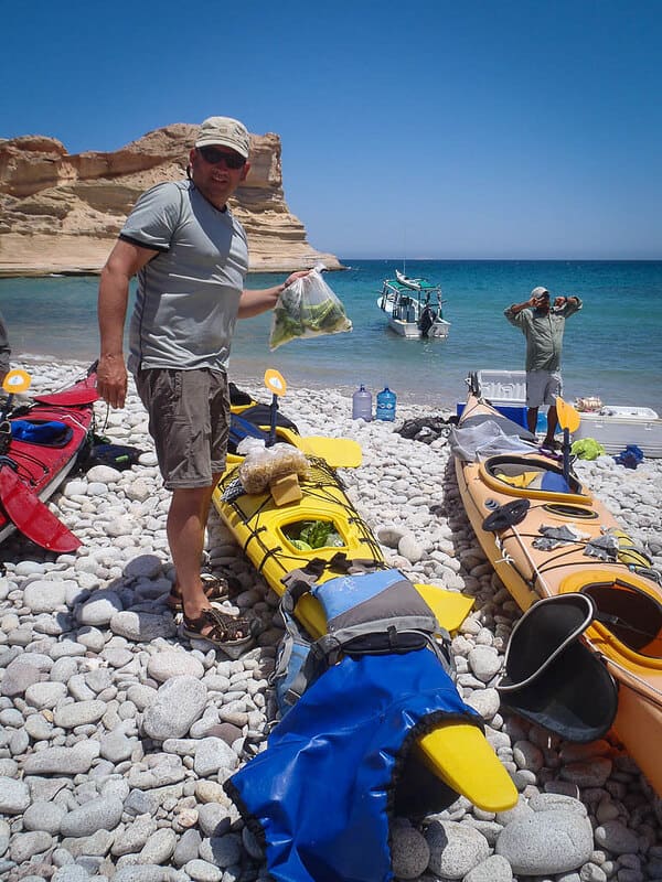 sea kayaking Baja Mexico boats