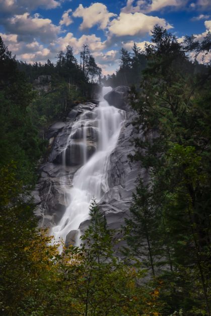 Shannon Falls on the way from Vancouver to Whistler