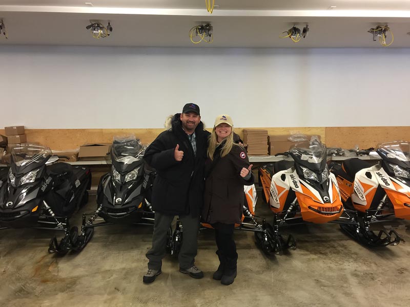 snowmobile quebec gearing up