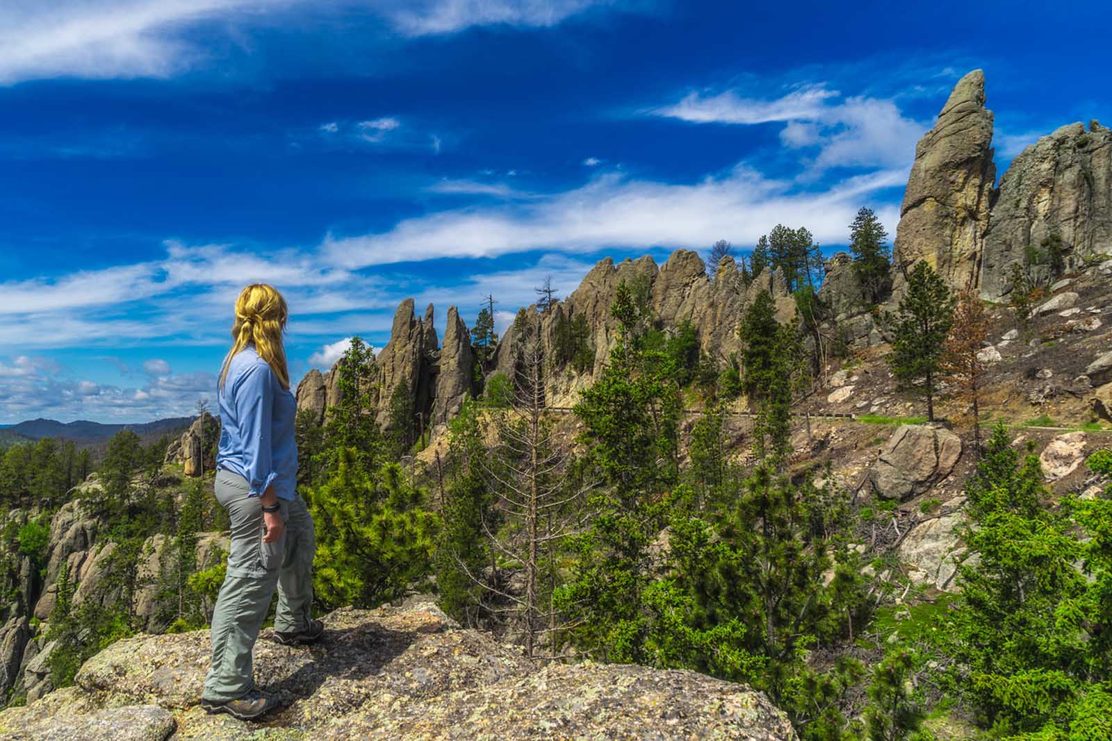 places to see in South Dakota |	
The Needles Highway