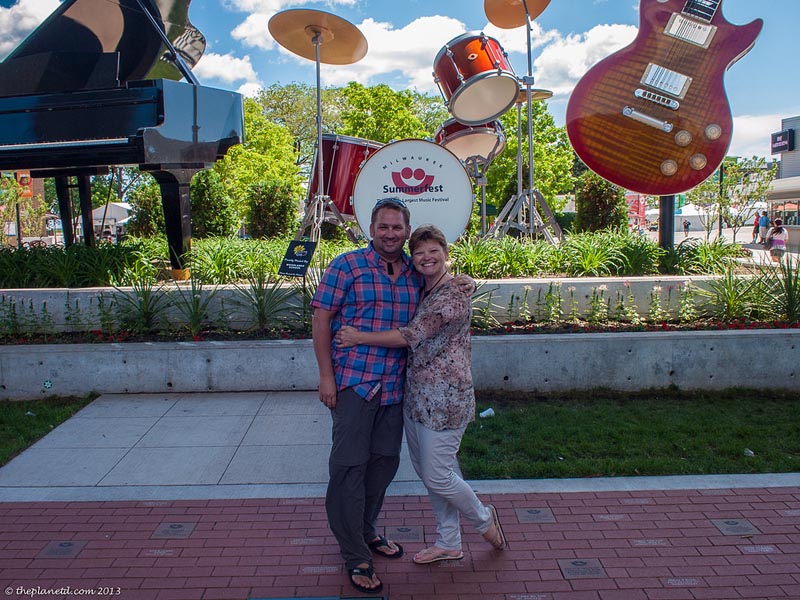 dave and deb at summerfest milwaukee