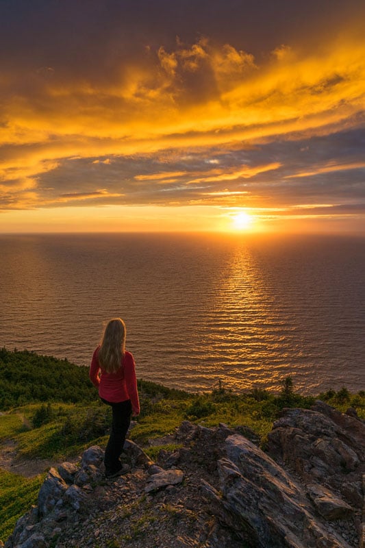 sunset at skyline trail deb