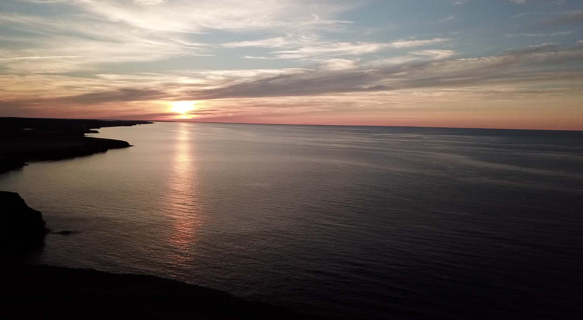 beach of Prince Edward Island at sunset