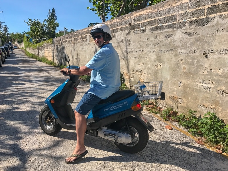 One of the best things to do in Bermuda is to rent a scooter