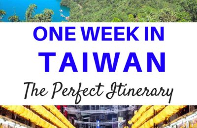 one week in taiwan itinerary