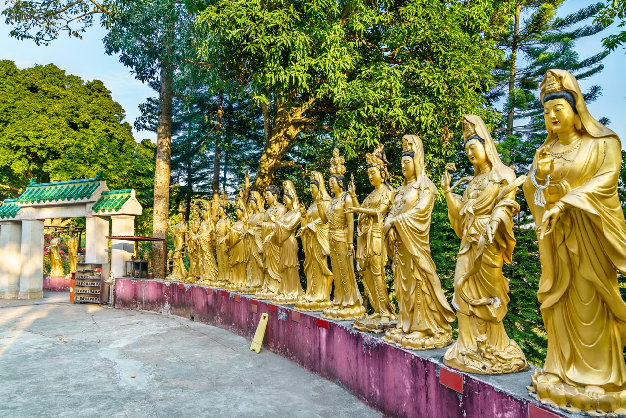 Ten Thousand Buddhas Monastery of Hong Kong The D