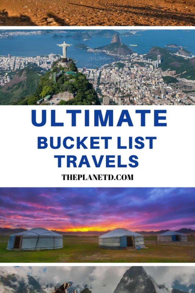 ultimate bucket list travel guide
