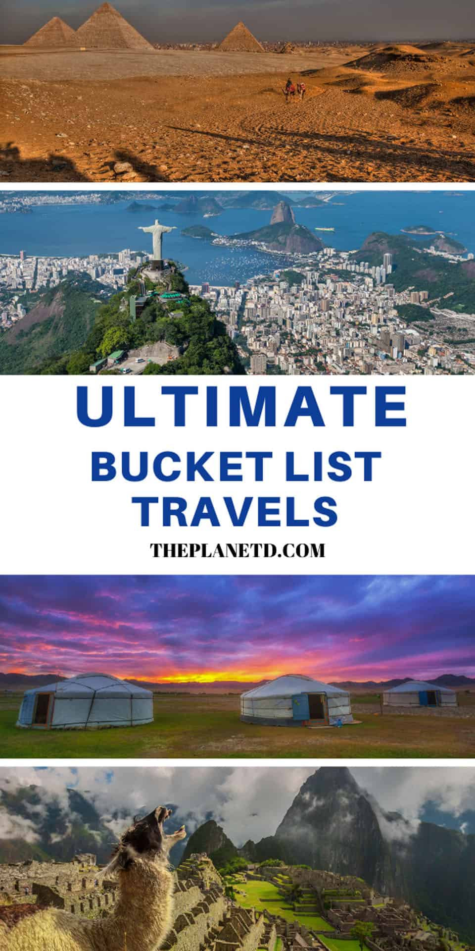 ultimate bucket list travel guide