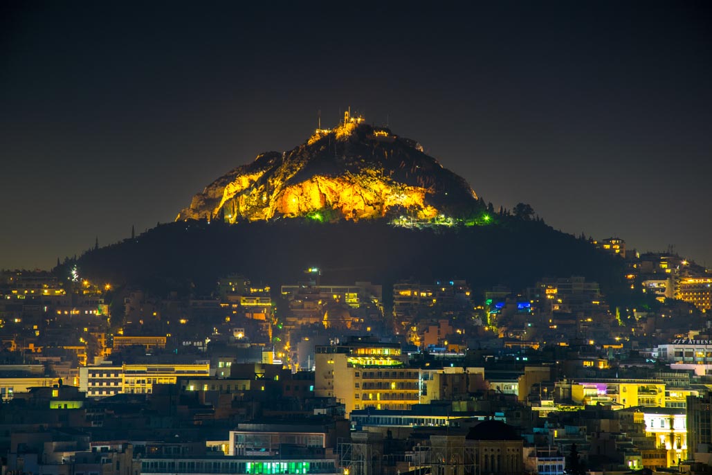 choses à faire à Athènes la nuit | Monture Lycabette