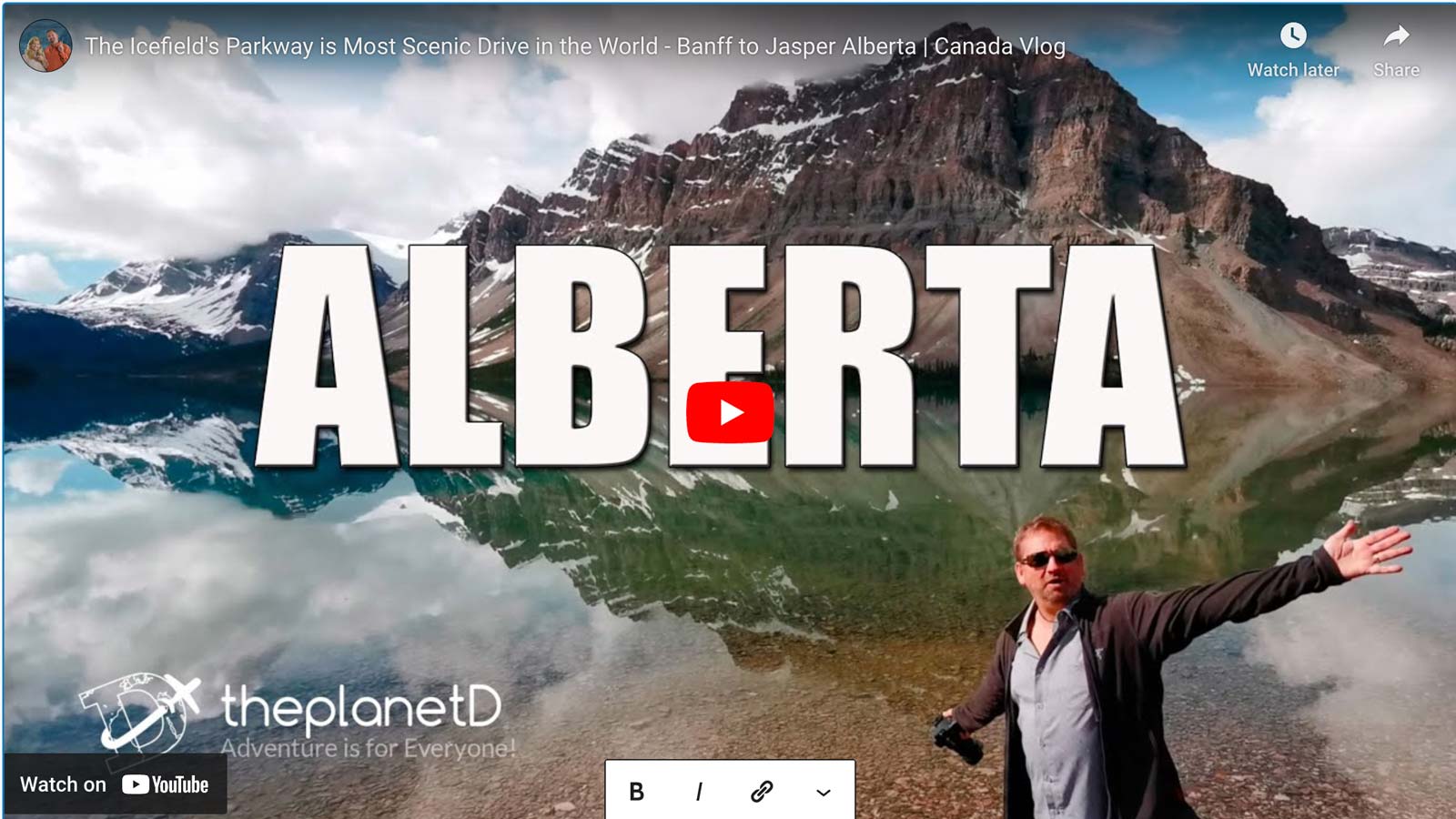 icefields parkway video