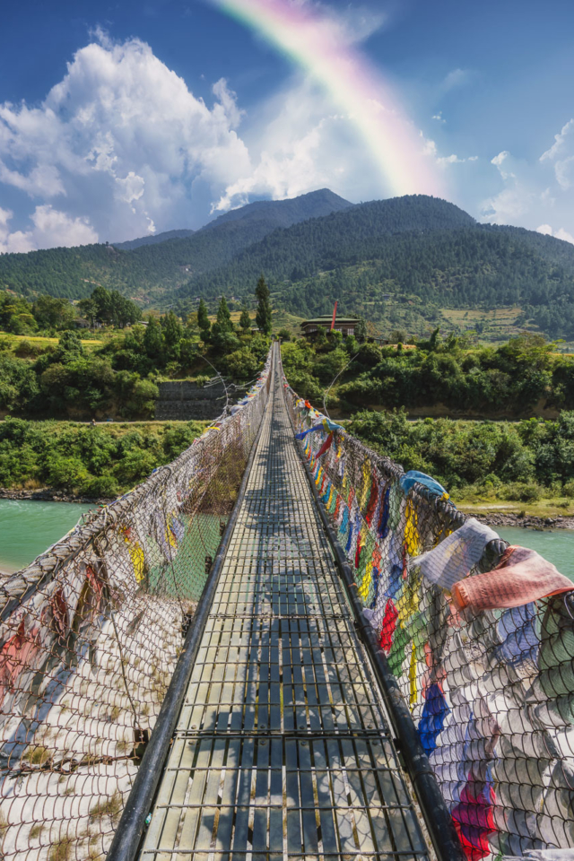 things to do in bhutan suspension bridge