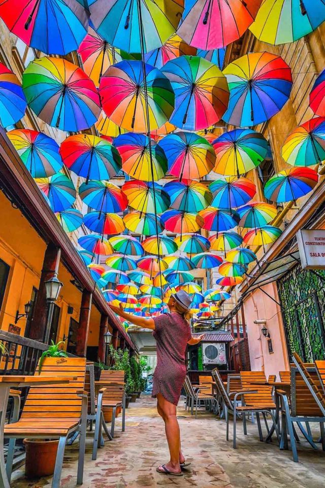 Places to visit in bucharest umbrella street