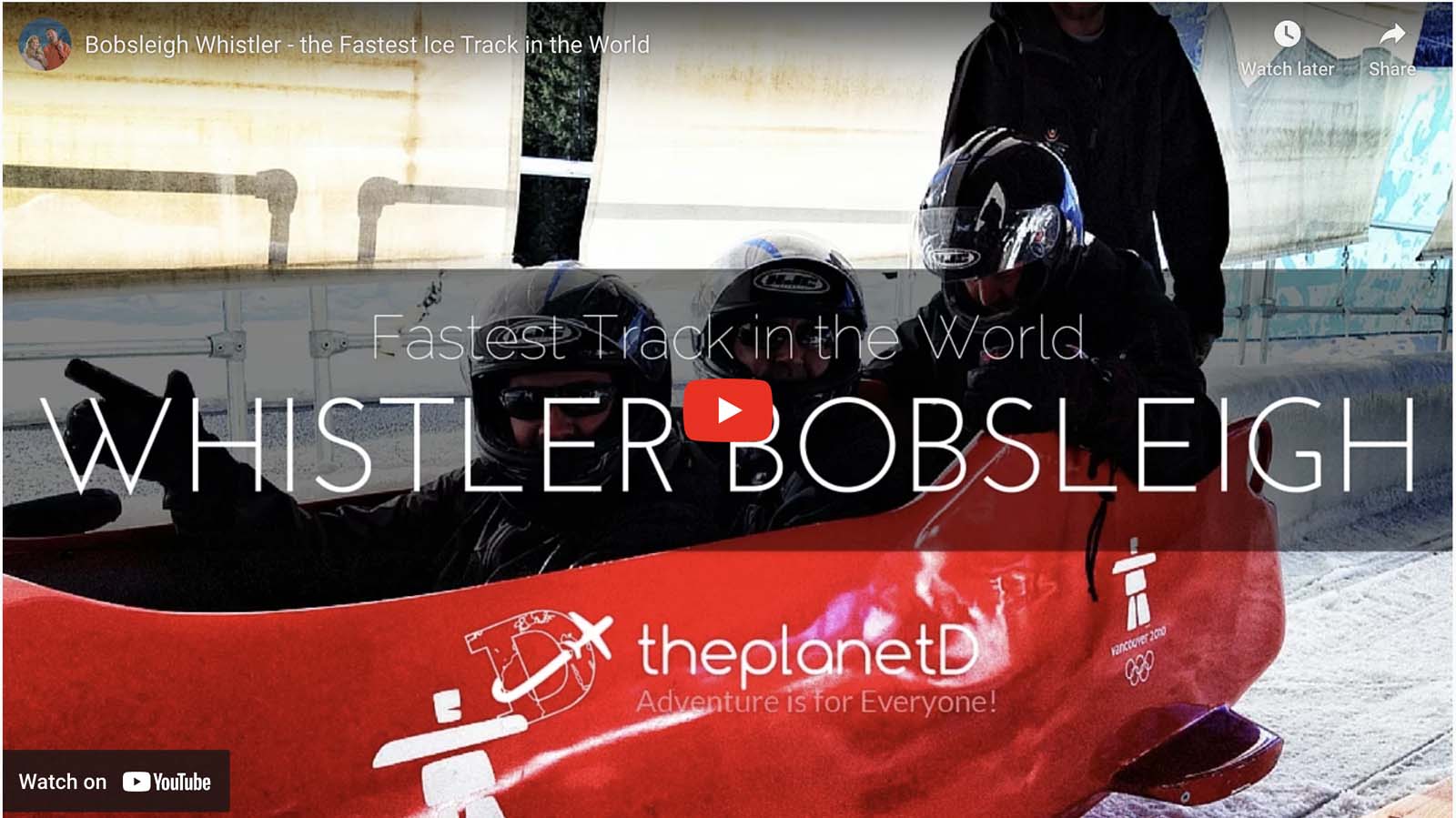 things to do in canada bobsleigh whistler