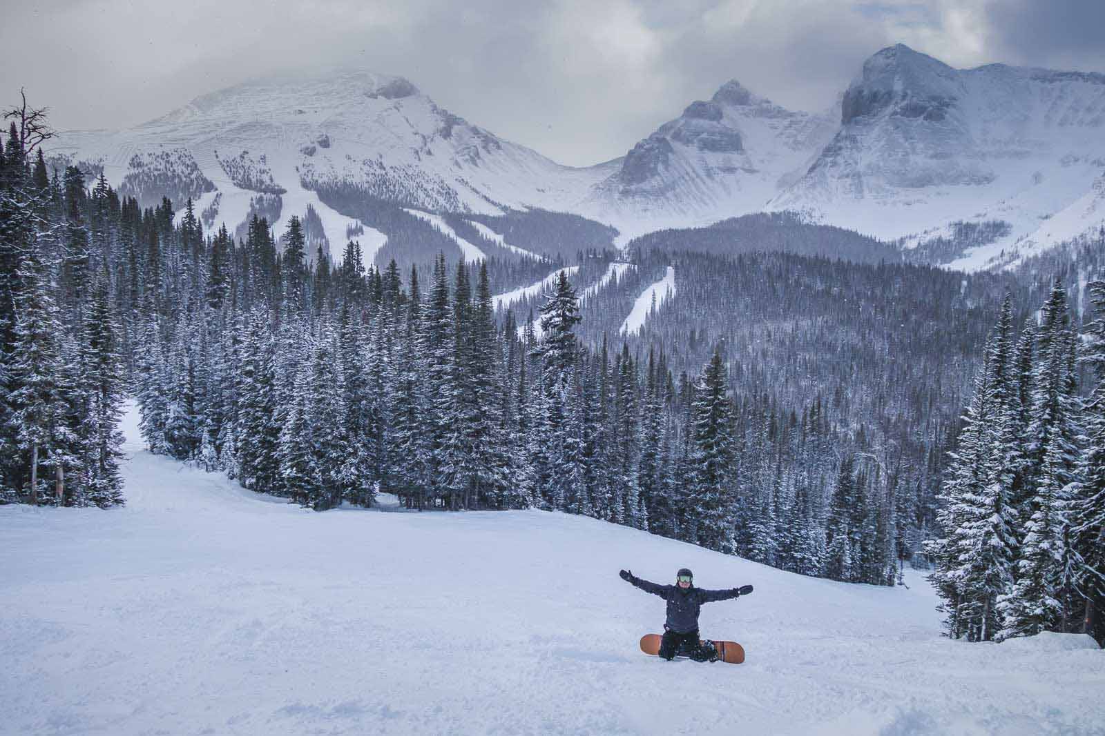 snowboarding in whistler