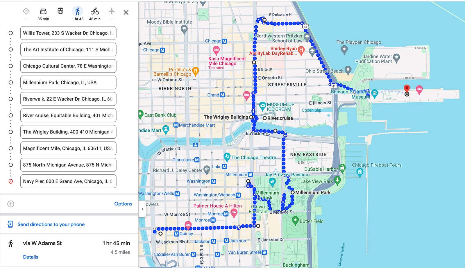 things to do in chicago part 1 map