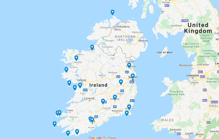 things to do in ireland map
