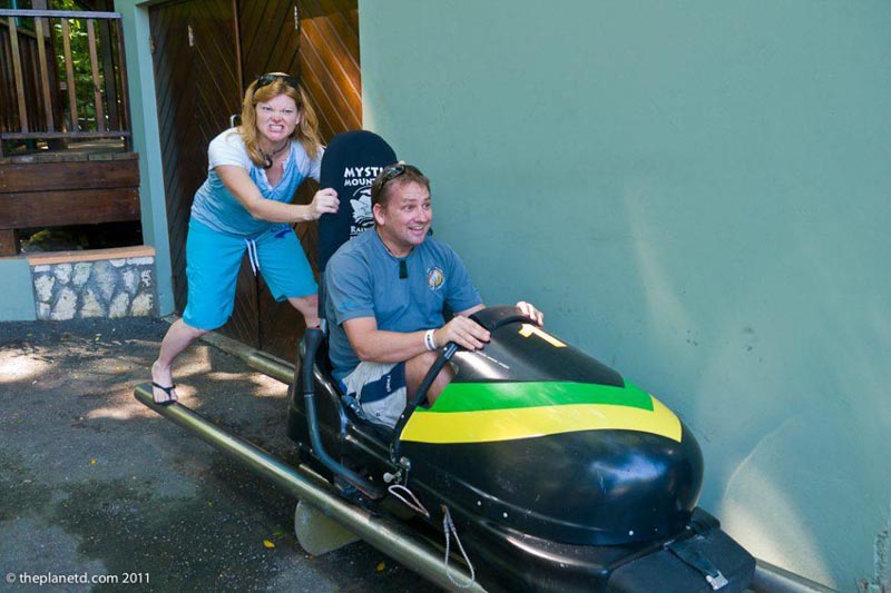 unique things to do in Jamaica bobsledding