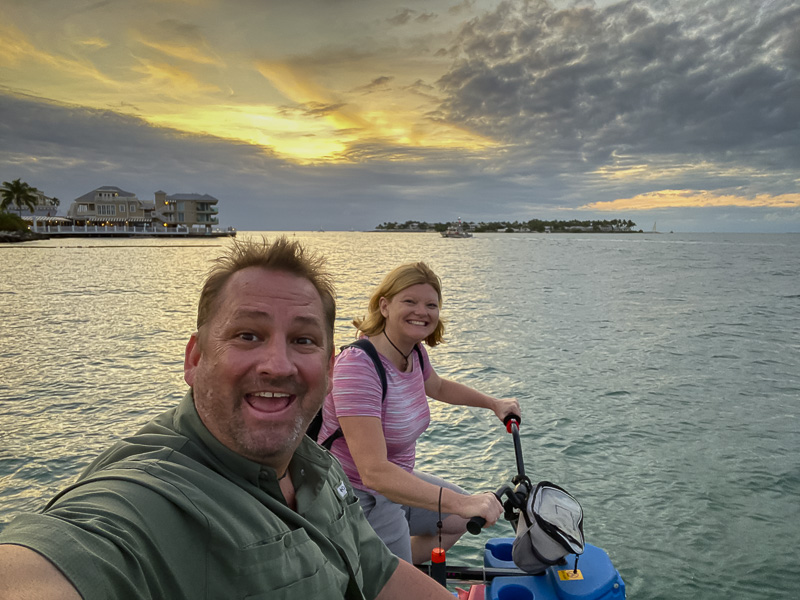 Riding Aqua Bikes in Key West