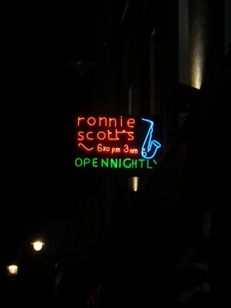 things to do in London at night Ronnis Scott's Jazz Club