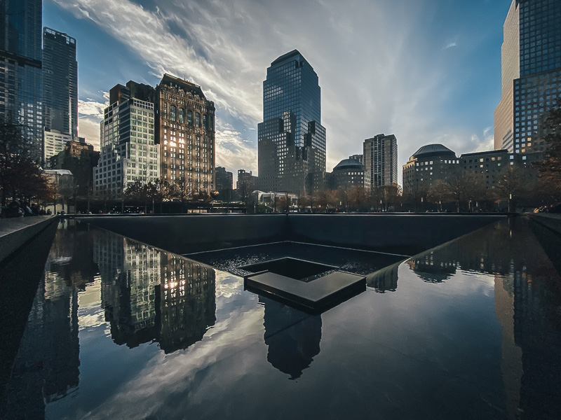 911 Memorial reflection pools
