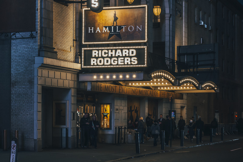 The Broadway Show Hamilton in NYC