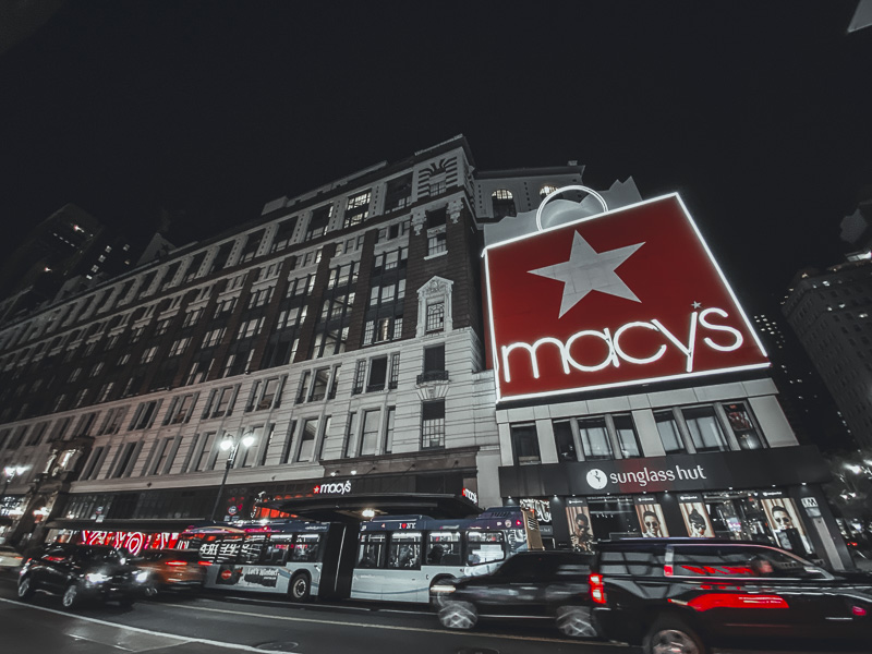 Macy's department store on 5th avenue