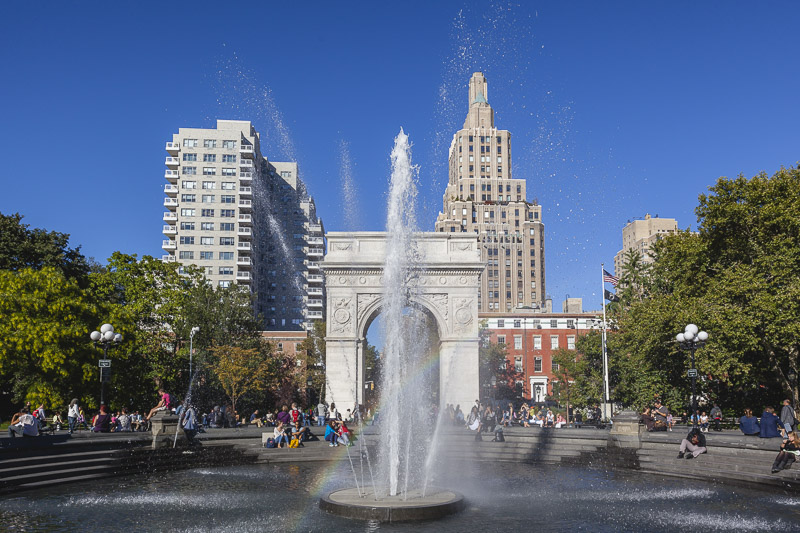 Washington Square Park in Greenwich Village 