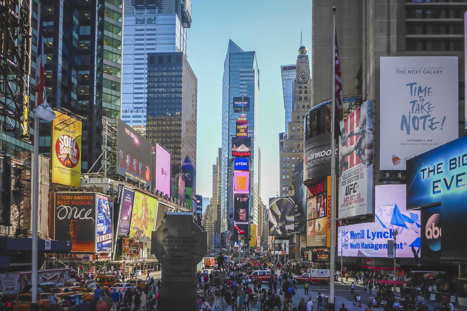 bucket list destination new york city's times square