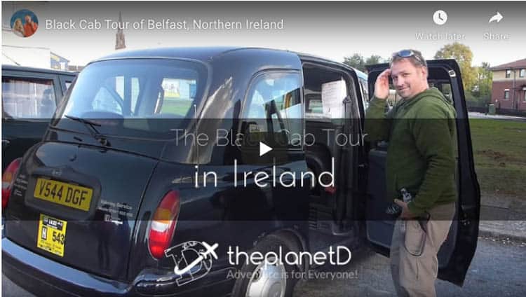 things to do in Belfast | black taxi tour