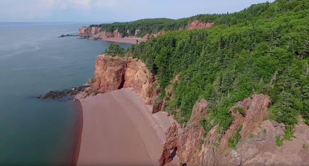 The Sea Caves of the Bay of Fundy