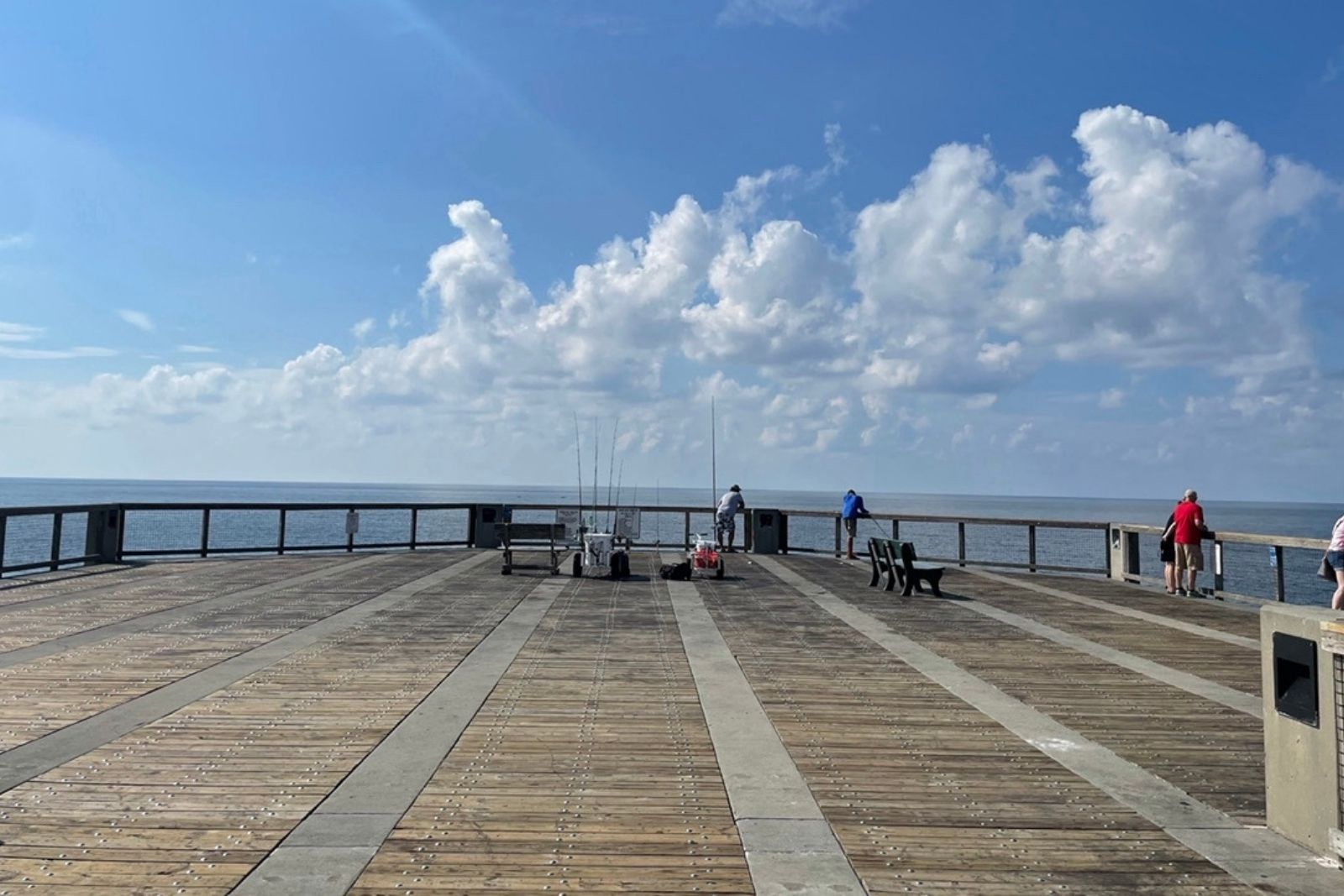 Visit the Navarre Beach Pier at Pensacola Beach for incredible Gulf views and nice fishing!