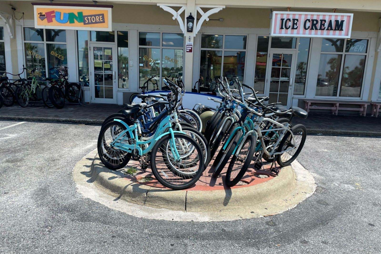 Rent bikes, kayaks, golf carts and more from The Fun Store in Pensacola Beach