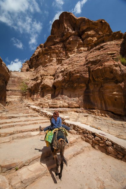 Passerelle vers les hauts points de vue de Petra