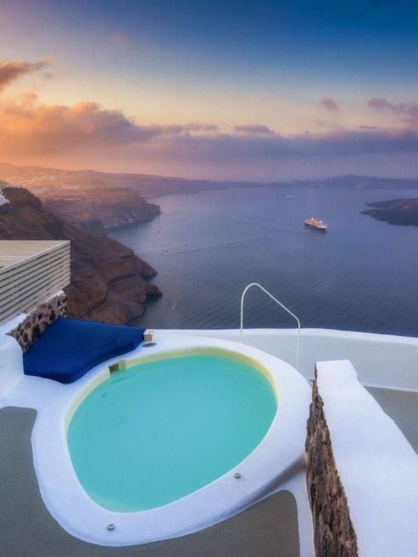 things to do in santorini | cave hotel