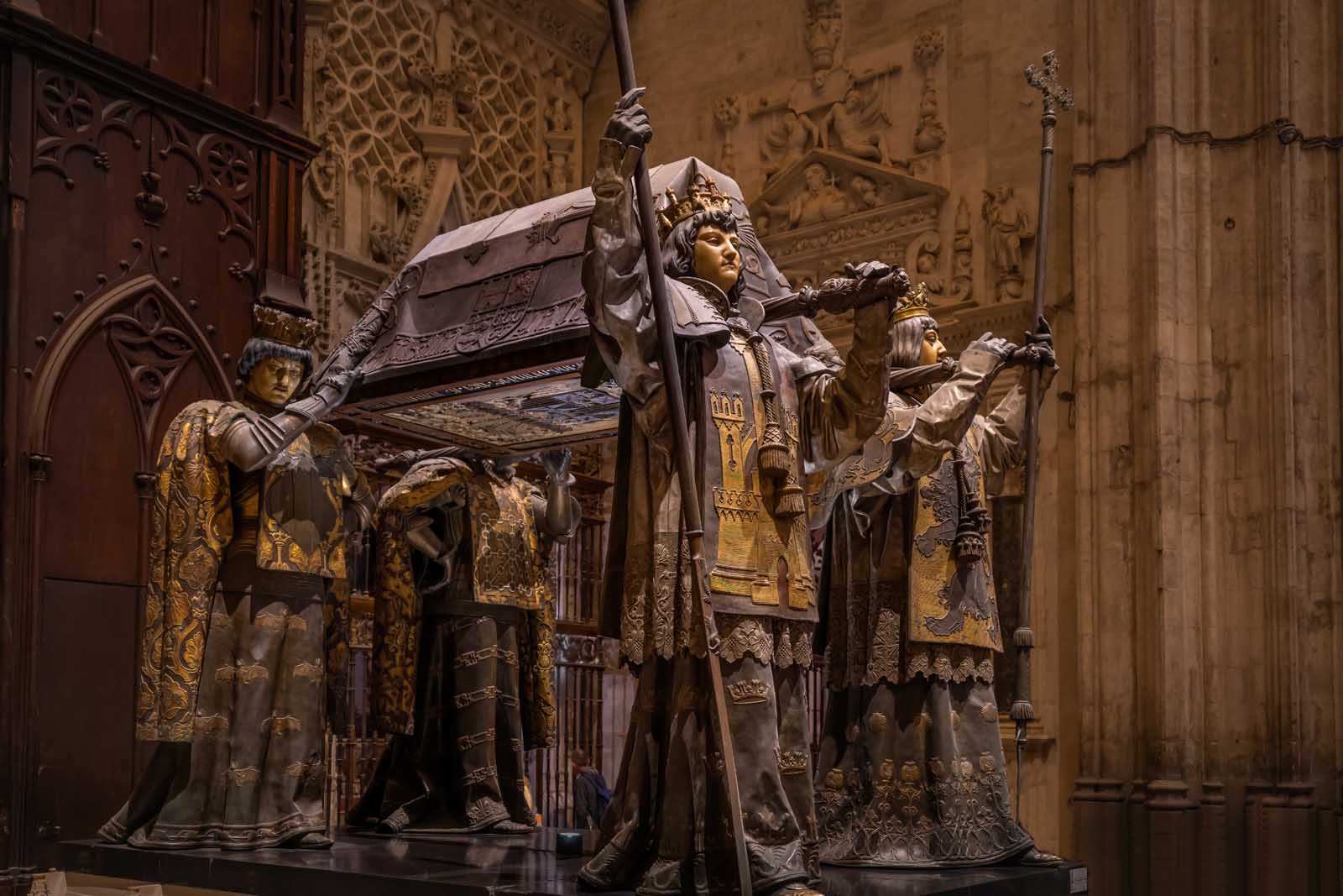 seville spain historical attractions christopher columbus tomb in seville cathedreal