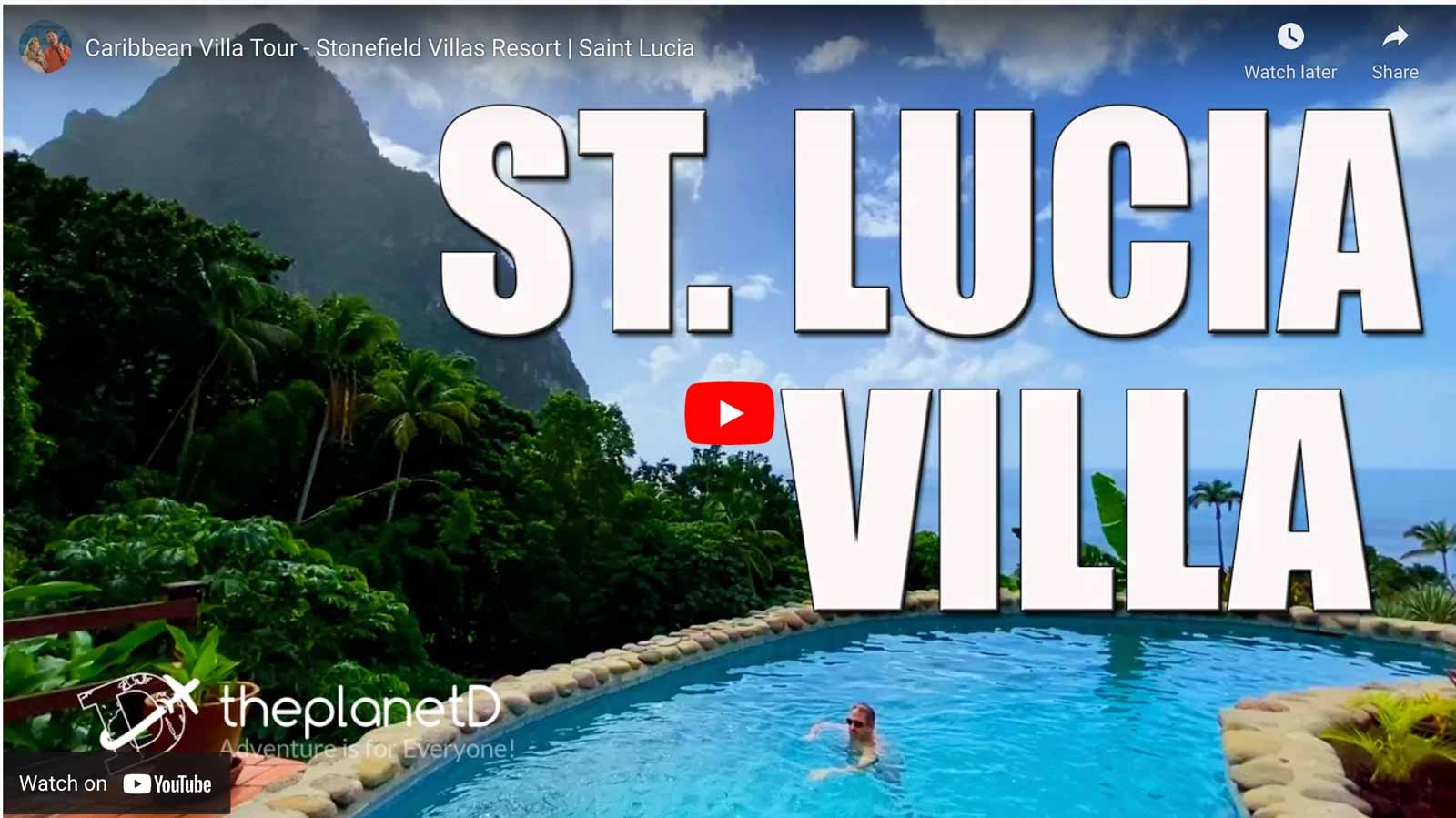 best things to do in saint lucia - villa tour video