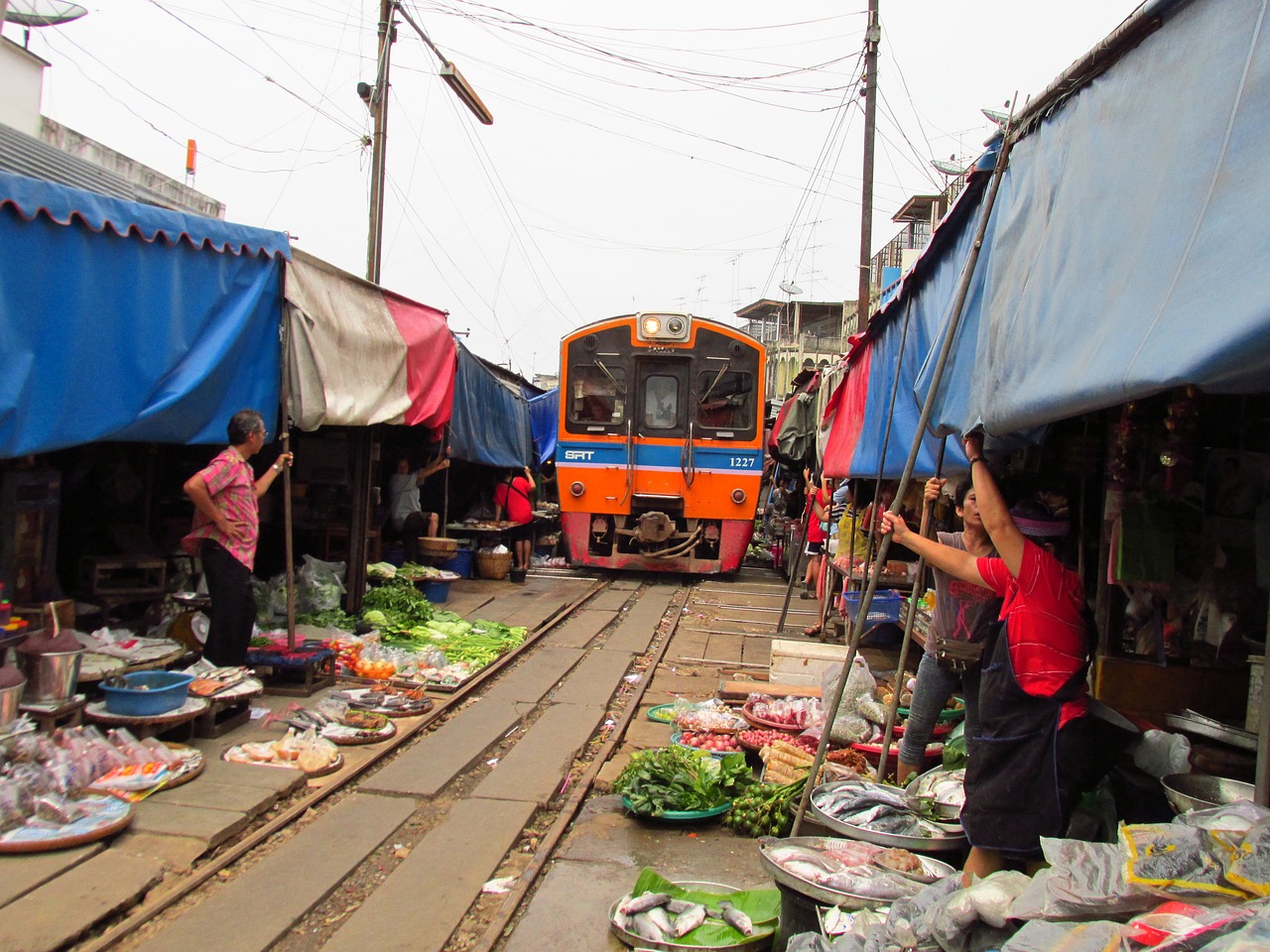 unique things to do in Thailand | train market