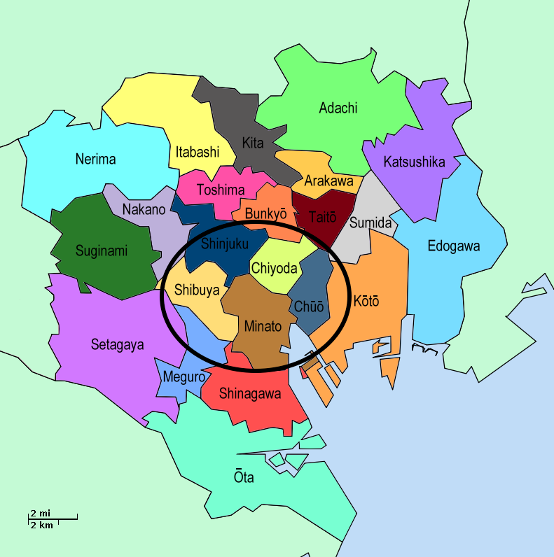 Tokyo On A World Map - shibuya-on-map-of-tokyo - Use it to locate a ...