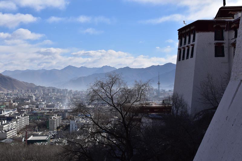Lhasa Tibet view from Potala Palace