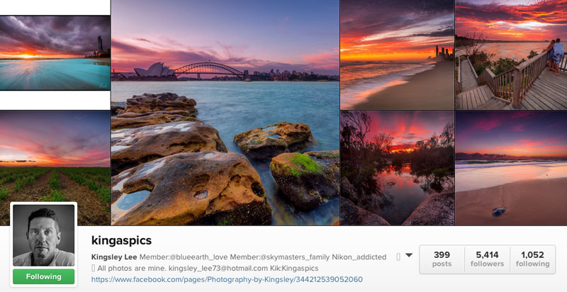 kingaspics instagram - best photography pages to follow on instagram