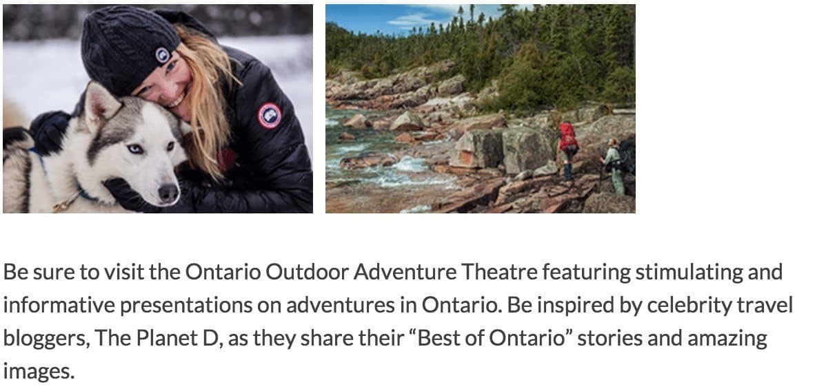Speaking at the Toronto Outdoor Adventure Show
