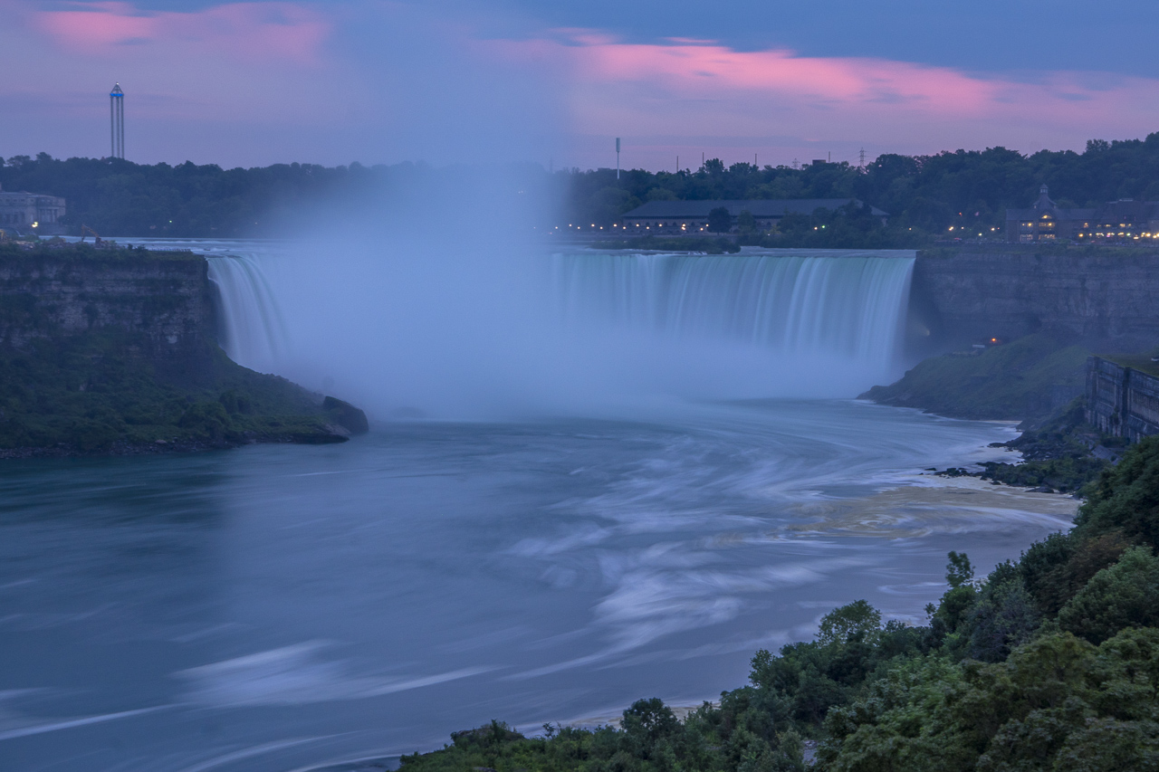 Toronto to Niagara Falls sunset