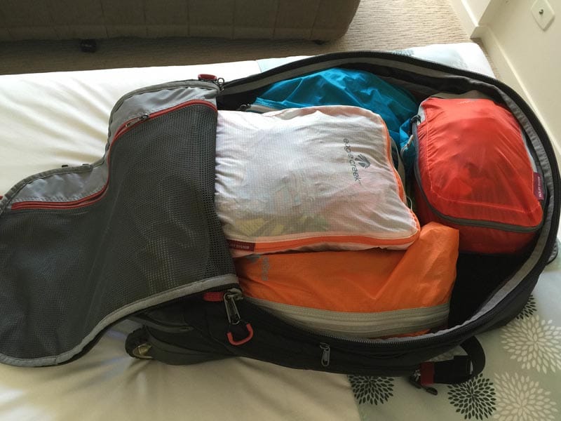 packing tips for international travel | suitcase and packing cubes