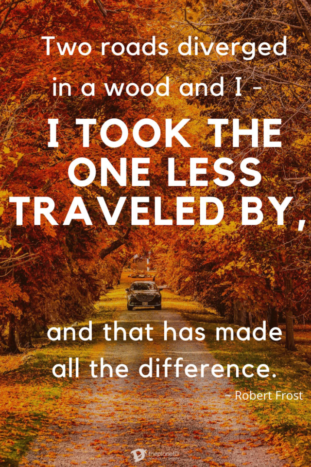 travel quotes by robert frost